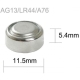 HADEX baterie TINKO LR44 (AG13,357A,LR1154,GP357) alkalická