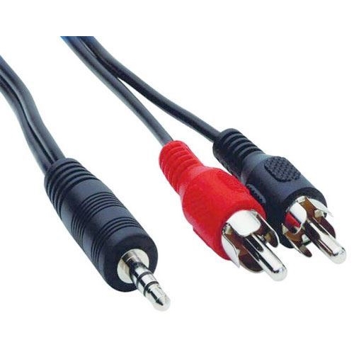 HADEX Kabel 2xCinch-Jack 3,5 stereo, 5m