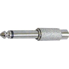 HADEX konektor zvukové redukce JACK 6.3 mono/CINCH(RCA) zdířka kovová