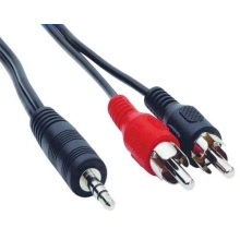 HADEX mediální kabel 2xCinch V - Jack 3.5 V 1.5m