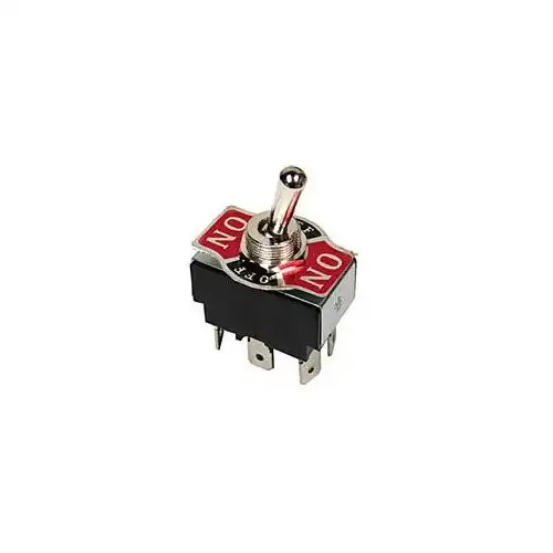 HADEX páčkový přepínač KN3(C)-203AP, ON-OFF-ON 2pol.250V/10A
