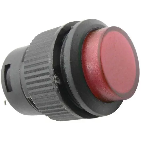 HADEX stiskací ovládací hlavice R16-503AD 1pólová OFF-ON 250V/3A červené