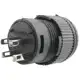 HADEX stiskací ovládací hlavice R16-503AD 1pólová OFF-ON 250V/3A červené