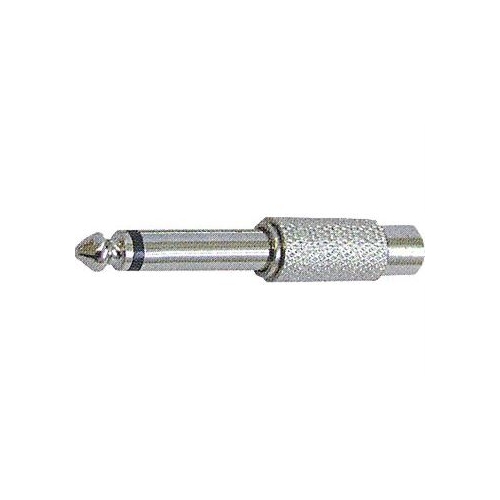 HADEX zvukový konektor redukce JACK 6.3 mono/CINCH(RCA) zdířka kovová