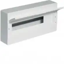 HAGER rozvodnice na omítku VD118PD 18mod. IP40 plná dvířka bílá