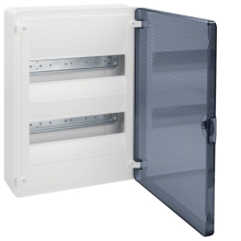 HAGER rozvodnice na omítku VS212TD 24mod. IP40 průhledná dvířka bílá