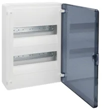 HAGER rozvodnice na omítku VS212TD 24mod. IP40 průhledná dvířka bílá