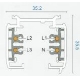 IBL 3f-lišta RayDesign 200cm 7W/650lm/830 30Y; černá˙