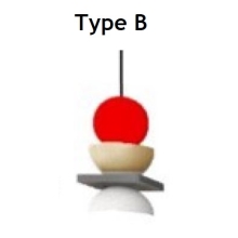 IBL závěsné svítidlo GEOMETRY-B E14; červená˙