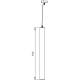 IBL závěsné svítidlo RayDesign.STRAW 13W/1430lm/830; červ./alu˙