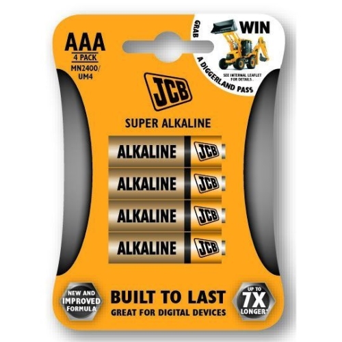 JCB baterie alkalická SUPER AAA/LR03 ;BL4