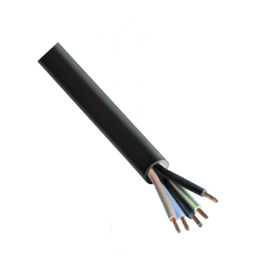 Kabel gumový CGSG H05RR-F 5x4mm ; černá