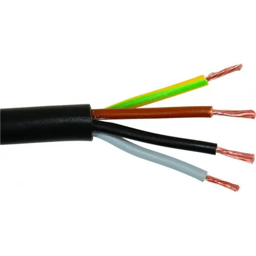 Kabel střední guma CGSG 4x1.5mm (B) H05RR-F ;černá