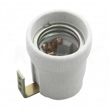 KANLUX keram.objímka E27 s plech.prichyt. pro vodouov.montáž 02161