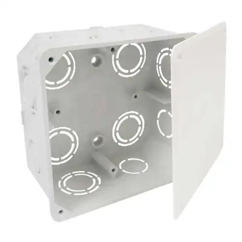 KOPOS krabice pod omítku odbočná KO 100 107x107x50mm s víčkem
