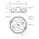 KOPOS krabice pod omítku odbočná - kulatá KO 97/5 pr.103mmx50mm s víčkem