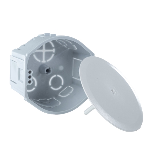 KOPOS krabice pod omítku univer KU68-45/V pr.71mmx45mm s víčkem ; šedá