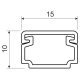 KOPOS lišta hranatá LH 15x10HD 15x10mm 2m/128m