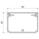 KOPOS lišta hranatá LH 60x40HD 60x40mm 2m/16m