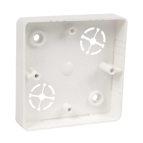 KOPOS lištová krabice LK 80R/1 81x81x16mm oble rohy