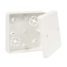 KOPOS lištová krabice LK 80R/2 81x81x24.5mm s víčkem oble rohy