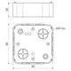 KOPOS lištová krabice (Tango) LK 80x28 T 80.5x80.5x28mm oble rohy