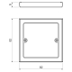 KOPOS víčko ke krab  1-nás VLK 80 82x82x8.4mm ostré rohy