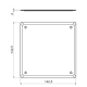 KOPOS víčko ke krab  KO 125 KO125V 136x136mm