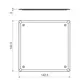 KOPOS víčko ke krab  KO 125 KO125V 136x136mm