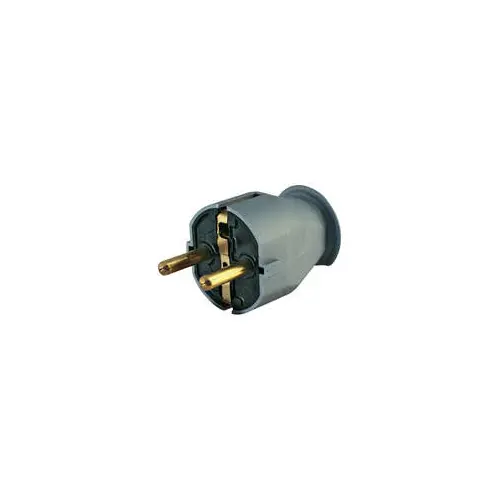 KOPP vidlice přímá stříbrná 230V/16A 1757.2000.2