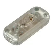 KOPP vypínač mezišňůrový 1-pólová 6A/250V ;transp.