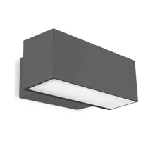 LEDS.C4 nástěnné svítidlo LED Afrodita 21.5W 2144lm/830/88° IP66;300mm šedá