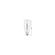LEDVANCE bulb 1906 ST64 4W/16W E27 1800K 150lm NonDim 15Y kouřová