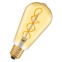 LEDVANCE bulb 1906 ST64 4W/28W E27 2000K 300lm NonDim 15Y zlatá