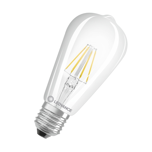 LEDVANCE bulb 1906 ST64 4W/40W E27 2700K 470lm NonDim 15Y čirá