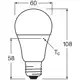 LEDVANCE bulb SUP DLSEN A60 8.8W/60W E27 2700K 806lm NonDim 25Y opál sou.sen