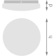 LEDVANCE CEILING ROUND 210 SEN 12W 865 IP44