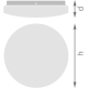LEDVANCE CEILING ROUND 255 SEN 18W 865 IP44