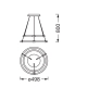 LEDVANCE DECOR AURA 2XPEND 21W 830 CLICK DIMLEDV