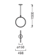 LEDVANCE DECOR AURA PEND VERT 18W 830 CLICKDLEDV
