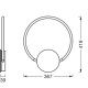 LEDVANCE DECOR AURA WALL 10W 830 CLICK SEL  LEDV