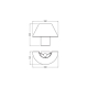 LEDVANCE DECOR BAMBOO PAPER HUT WALL 1XE27  LEDV