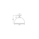 LEDVANCE DECOR CAMEL BELL CEILING  E27 WT   LEDV