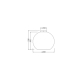 LEDVANCE DECOR CARDBOARD BALL CEILING E27   LEDV