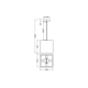 LEDVANCE DECOR CARDBOARD SQUARE PENDANT E27 LEDV