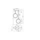 LEDVANCE DECOR CIRCLE 2XPEND PL 14W CLICKCCTLEDV