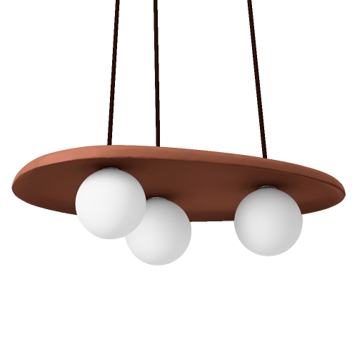 LEDVANCE DECOR CLAY NEST PENDANT 3XG9 BR    LEDV