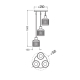 LEDVANCE DECOR CLAY WINDOWS PEND PL 3XE27   LEDV