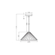 LEDVANCE DECOR CONCRETE PYRAMID PEND E27 DG LEDV