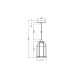 LEDVANCE DECOR CONCRETE SIM PENDANT E27 DG  LEDV